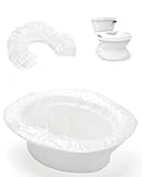50 Pcs Potty Liners for Summer Infant My Size Potty Pro - Disposable Potty Bags with Elastic Fit, Leakproof & Easy Clean, Fits Most Potty Chairs, Travel Potties, Portable Toilets, 18×8 Inches