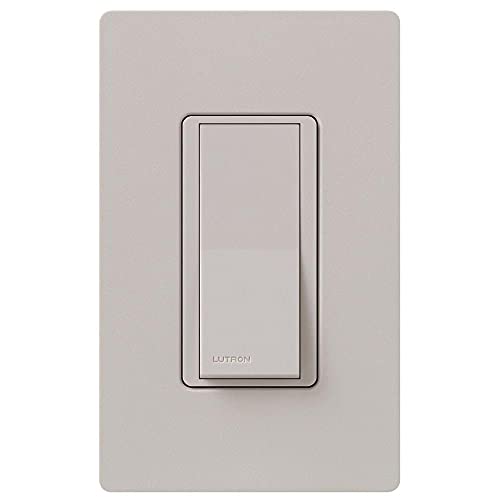 Lutron Claro On/Off Switch, 15-Amp, Single-Pole, SC-1PS-TP, Taupe