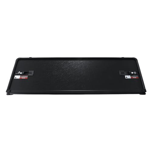 PENSUN Quad-fold Hard Truck Tonneau Cover Fit for 2002-2024 Dodge Ram1500 2500 3500 Pickup Truck Bed Cover Accessories W/LED 6.4FT