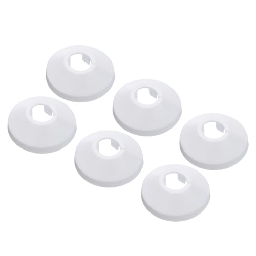 PATIKIL 6pz Coperture Copri Tubi per Tubo Acqua 12mm Rosetta Termosifoni, Copricalorifero Termosifone Plastica Accessori Termosifoni per Tubi Riscaldamento Scudo Collare Parete, Bianco