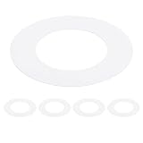 Awclub White Goof Trim Ring for 4 Inch Recessed Cans Downlights for Ceiling Light Fixtures, 5 Pack 4.3-Inch Inner Diameter, 6.7-Inch Outer Diameter, Steel Construction