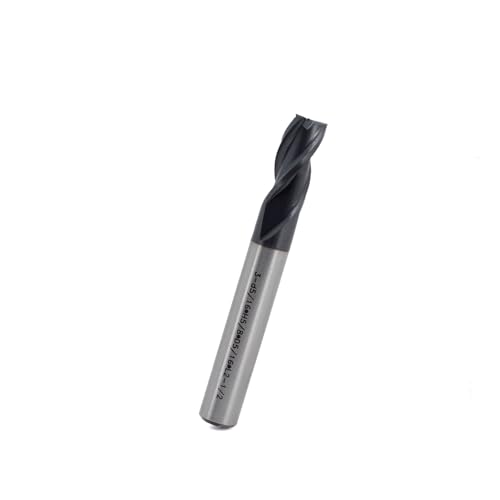 Image of Square End Mill JESTUOUS Carbide 3 Spiral Flute Drill Bits 5 /16 inch Shank Dia.5 /8 inch Cut Length for Milling Ferrous and Non-Ferrous Materials,1 Piece