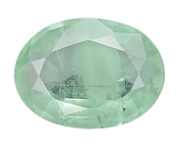 TDV GEMSTONE Art 5.20 Carat 5.70 Ratti Natural Emerald Gematone (Panna) From Colombia Wearing For Astrological Purpose Superb Cut Shaped Attractive colour Original Certified By lab For Men And Women-image-27