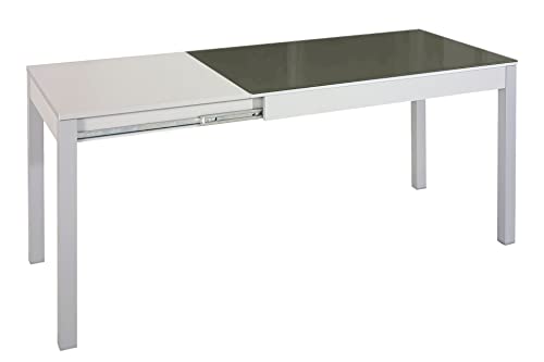 Mesa Extensible de Carro Cristal Grafito