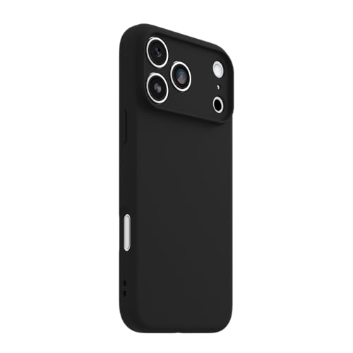 Image of OtterBox iPhone 17 Pro Max Figura Series Case - Black - Aesthetic, Silicone Phone Cases, Protective Minimalist Design, MagSafe iPhone Case with Camera Protection