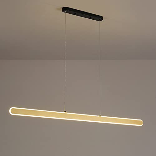 Luminaire suspendu linéaire LED dimmable pour cuisine et salon moderne