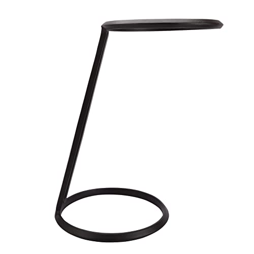 Image of Decor de Maison Brings Handcrafted Slanted Nesting Tables Large in Metal | Bed Side & Sofa Side Tables | End Table for Living Room, Bedroom, Office, Home Decor, Coffee Table (Black, Large)