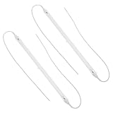 SUPVOX 2 Stück Quarz Heizelement Ersatzrohr 26cm mit Kabel Hitzebeständig Matte Oberfläche für Elektrische Heizstrahler Elektroherde und Terrassenheizungen