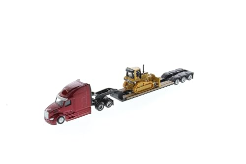image for Diecast Masters 1/87 Peterbilt 579 UltraLoft Tandem Tractor with Lowbo