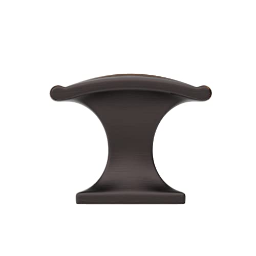 Image of Richelieu Hardware BP260637BORB Teramo Collection 1 3 /8-inch (35 mm) x 13 /16-inch (20 mm) Brushed Oil-Rubbed Bronze Traditional Rectangular Cabinet and Drawer Knob for Kitchen, Bathroom, and Furniture