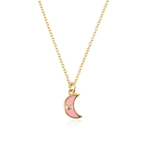 Collier long oeil de lune en turquoise blanche style tiny luxury - 2