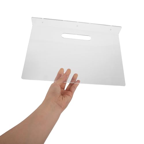 Estante de acrílico transparente para montaje en pared con pasacables 5