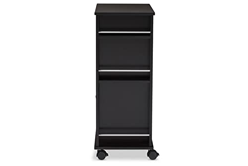 Baxton Studio Ontario Modern And Contemporary Wood Dry Bar And Wine Cabinet, Dark Brown #TOP3