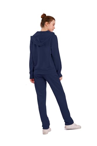 Image of LeeHanTon Womens Jogging Suits Sets Running Outfit Zipper Warm Up 2 Pieces Hoodie and Pant Tracksuit