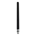 Quantum P39BK Post with Leveling Legs, 39"H, Carbon Steel, Epoxy Coated, Black, NSF