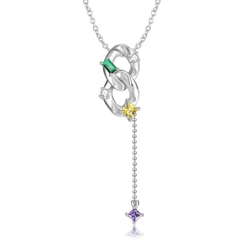 Collier zircon de couleur argent sterling 925 infini Kelieqa femme