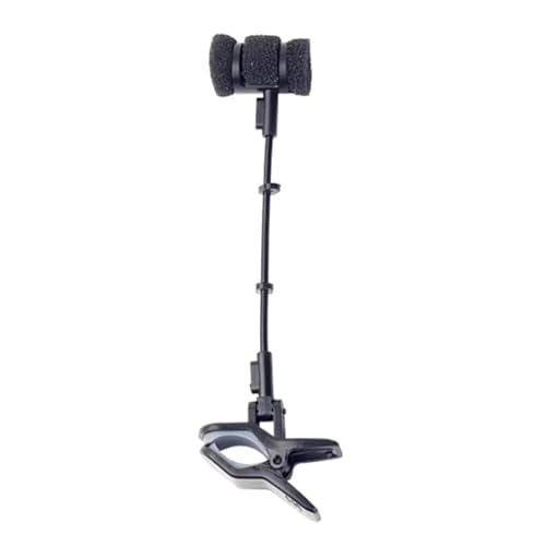 Colaxi Flute Microphone Stand Clip Flute Mic Mount Holder Easy Install Universal Microphone Clip