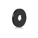 binifiMux 60pcs M6 ID(OD=25.4mm, 3mm Thickness) Rubber Flat Washer Flat Rubber Grommets Black Rubber Washers for Bolts Spacers, Vibration Suppression