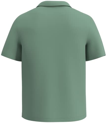 Mens Camp Shirt, Vintage Cuban Style Bowling Shirt Trovato2