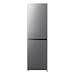Fridgemaster MC55240ES 55cm Freestanding 252 Litre 50/50 Fridge Freezer - LED Lighting - 4 Star Freezer Rating - Silver - E Rated, H174.3 x W55.4 x D55.8 cm