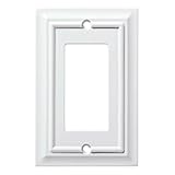 BRAINERD MFG/LIBERTY HDW W10768-W-U WHT WDArc 1G Deco Plate