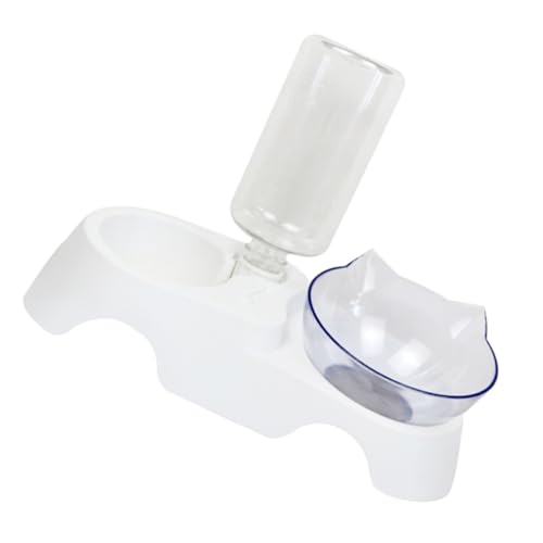 JUMPLAWN 1 Juego De Cuenco De Comida para Gatos Cuenco De Comida para Cachorros Juguete con Forma De Palo para Gatos Comedero para Gatos Cuchillo Multiusos Utensilio Automático para