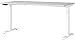 Produktbild Germania Schreibtisch 7908-642, in Lichtgrau/Weiß, EL. höhenverstellb., 160 x 120 x 80 cm (BxHxT)