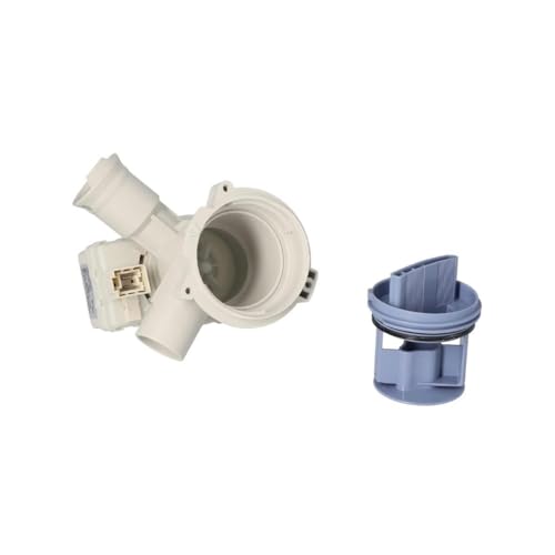 Image of PARDZWORLD Drain Pump White Suitable for Front Load Bosch or Siemens Washing Machines Only. Match & Buy.
