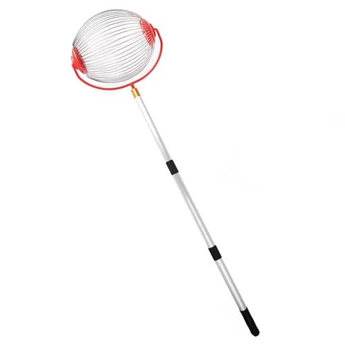 OPPWONG Nut Gatherer Rolling, Nut Gatherer Made from Aluminum Alloy Not Easy to Deformation Comes with a Storage Bag for Picking Up Walnuts, Chestnuts, Other Fallen Fruits (Big Ball)