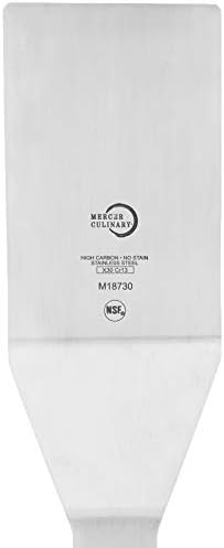 Mercer Culinary Millennia 4 x 2.5-Inch Square Edge Turner, Stainless Steel, 15x10x3 cm