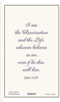 He is Risen Alleluia! Holy Prayer Card, Pack of 100