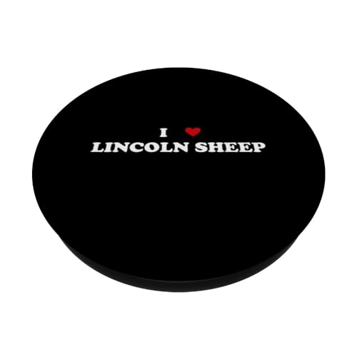I Heart Breed Cattle Farmer - I Love Lincoln Sheep PopSockets Swappable PopGrip, Black - Image 2