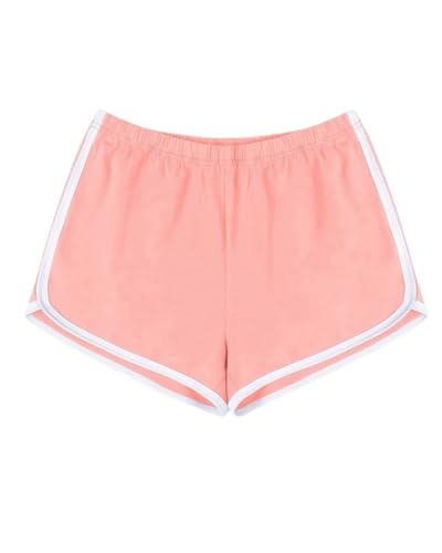 Yoga Pantalones Cortos Pantalones Cortos de Yoga for Mujer, Transpirables, algodón, Informales, cómodos, Finos, Ropa Abrigo for Entrenamiento, Elegante for el hogar(Pink,S)