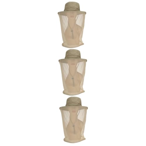 Chapeau de soleil anti-UV avec filet anti-mouche maille fine respirante