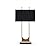 Signature Design by Ashley Malana 33" Contemporary Metal Table Lamp with Marble Base, Black & Brass