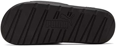 PUMA Men's COOL CAT SPORT Slide Sandals, Puma Black-Puma Silver, 12 | Image 2