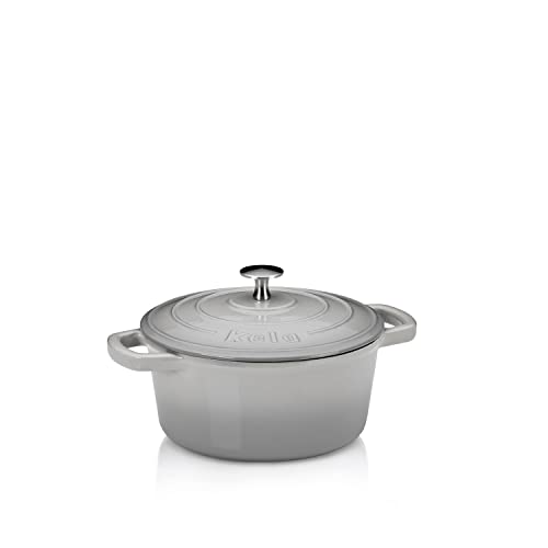 kela 12605 Asador con tapa, Hierro fundido, Gran retención del calor, Apto para inducción,...