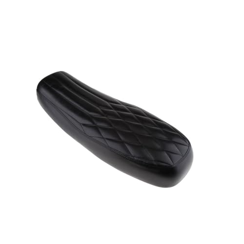 Selle passager arrière moto noire plate de 63 cm pour éliminer les douleurs sur longs trajets