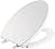 Delta Faucet Morgan Elongated Slow-Close White Toilet Seat with Non-Slip Seat Bumpers, White 811903-WH