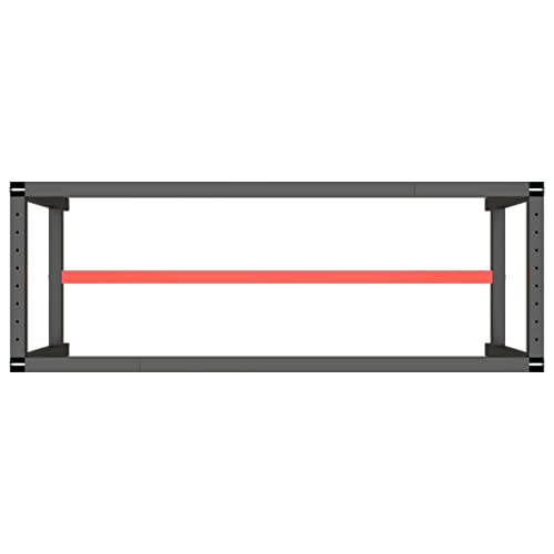 Pied de table d'établi robuste en métal avec trous pré-percés - 5
