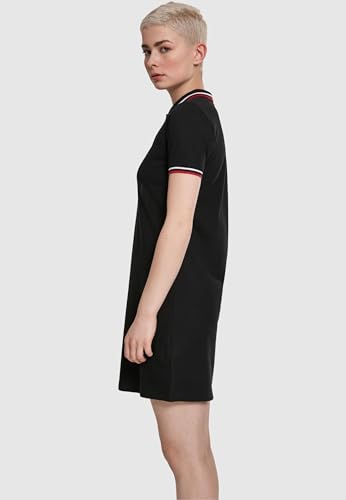 Urban Classics Ladies Polo Mujer Vestido Corto Negro M 100% algodón