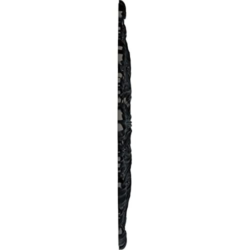 Image of Ekena Millwork CM31DUBLF 31 inch x 1-1 /2 inch Durham Ceiling Medallion, Jet Black