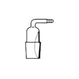 neoLab Borosilikatglas Übergangsstück, Olive Gewinkelt, Transparent, Kern NS 14