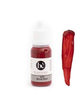 WINE RED 1/2 oz MICROBLADING SUPPLIES Authentic Biocutem Permanent Makeup Cosmetic Tattoo pigment Ink Eyebrow Eyeliner microblading pigment