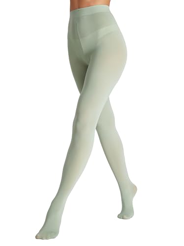 Seidiva Damen Strumpfhosen 80 DEN Blickdichte Strumpfhose Matte Damenstrumpfhosen in über 25 Farben (1x Salbeigrün,S-M)