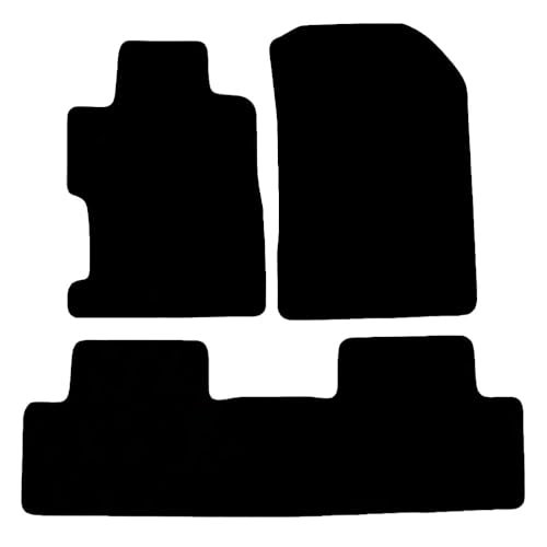 Car Floor Mats for Honda Civic 2006-2011,Nylon Black Carpet All Weather Waterproof Auto Liners Foot Pads Set