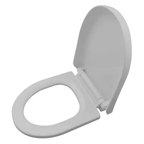 Angoily Asiento de Entrenamiento para Ir al Baño Asiento de Inodoro Base Antideslizante Polipropileno Color Blanco Diseño U-Shaped Adecuado para Casa y Viajes