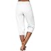 TANGNADE Women's Sweatpants Yoga Lounge Loose Casual Pants Bottom Sweat Pants for Women with Pockets Sports Clothes Stretchy Capris for Women White L