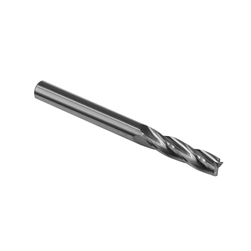 Image of Square End Mill JESTUOUS Carbide 4 Spiral Flute Drill Bits 1 /4 inch Shank Dia.1 Cut Length for Milling Metal,1 Piece