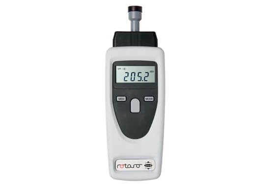 RHEINTACHO ROTARO 3.0 Digital Laser & Contact Tachometer | German Build | 1–99,999 RPM | Non-Contact + Contact Measurement | High Precision Industrial RPM Meter | Reflective Tape + Adapters Included-image-45